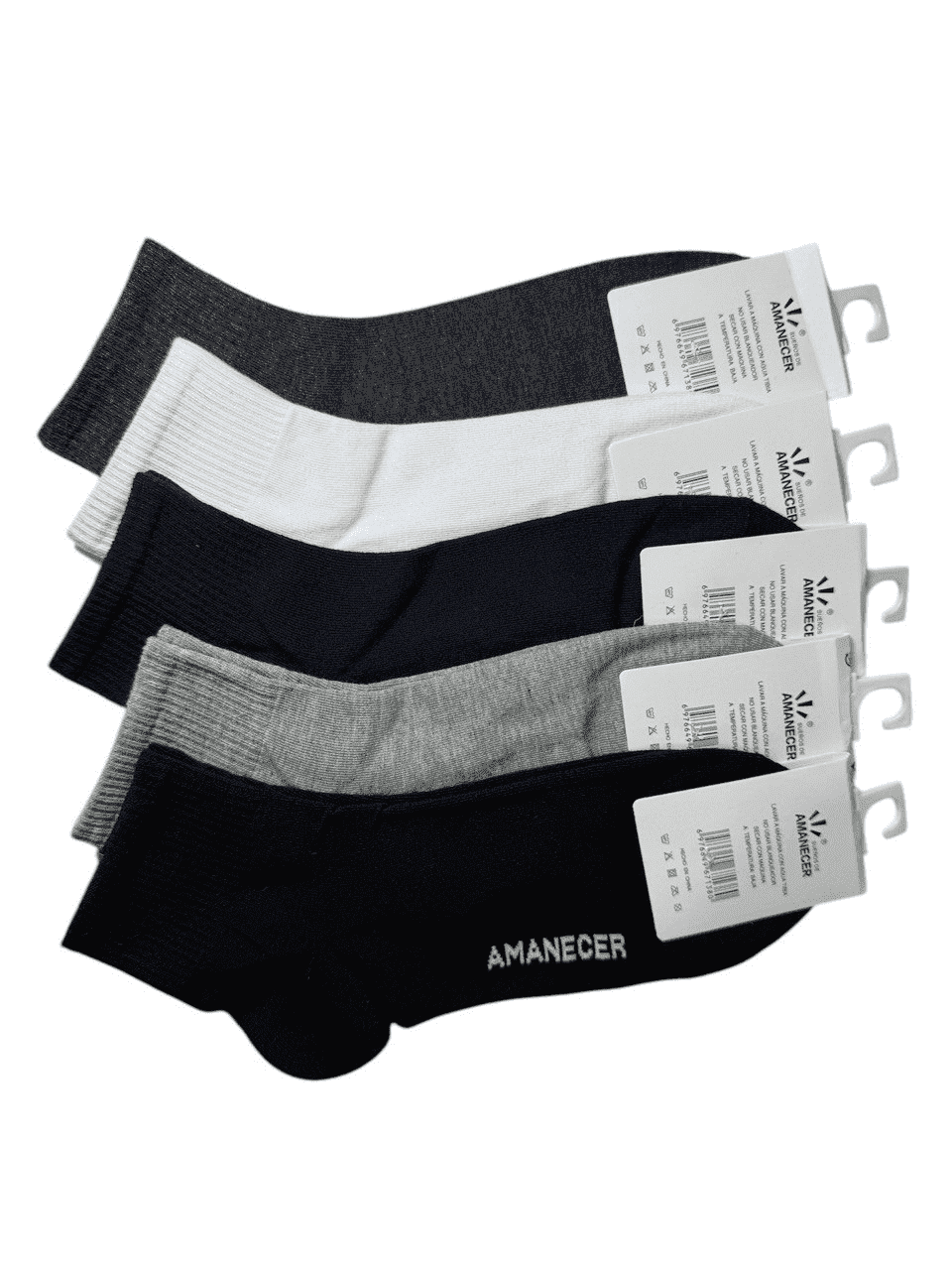 Pack X6 Medias Soquetes Amanecer Hombre De Algodón - Imagen 4