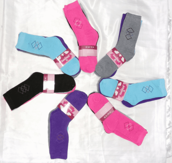 Pack X12 Medias Termicas Altomax Mujer 3/4 Gruesas Invierno