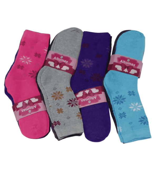 Pack X12 Medias Termicas Altomax Mujer 3/4 Gruesas Invierno - Imagen 2