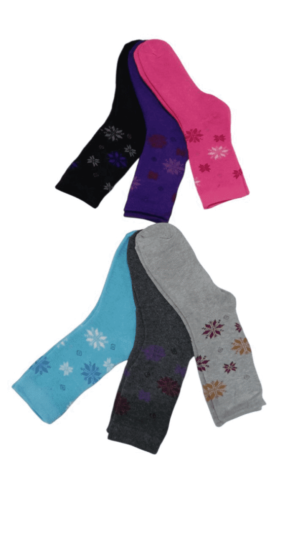 Pack X12 Medias Termicas Altomax Mujer 3/4 Gruesas Invierno - Imagen 3