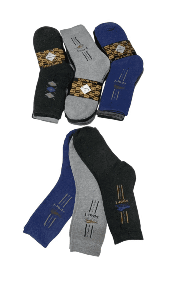 Pack X6 Medias Térmicas Media Caña Altomax Hombre Invierno