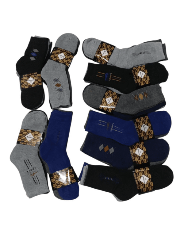 Pack X6 Medias Térmicas Media Caña Altomax Hombre Invierno - Imagen 2