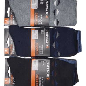 Pack X3 Medias De Vestir Largas Hombre Algodon Soquetes