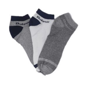 Pack X3 Pares Medias Soquetes Dufour Art. 2216 Deportivos