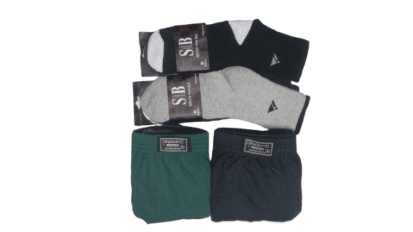 Combo X6 Slip Calzoncillos Hombre + 6 Pares De Medias 3/4