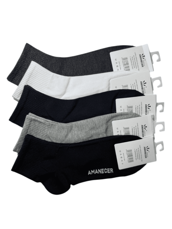 Pack X3 Medias Soquetes Amanecer Hombre De Algodón