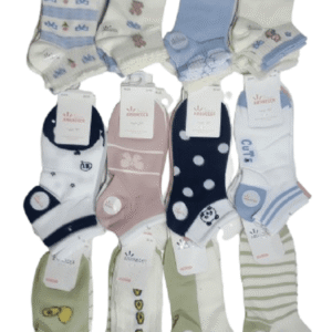 Pack X12 Medias Dama Soquete Algodon Art. Amanecer Mujer