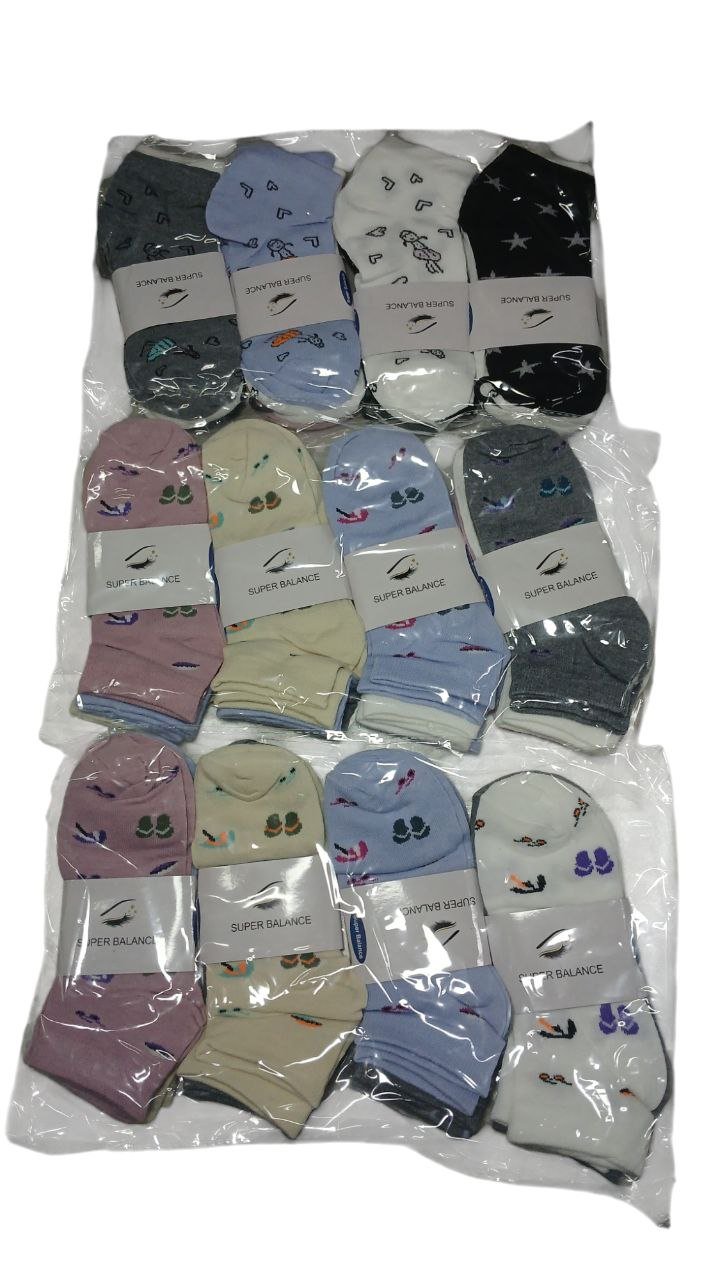 Pack X6 Medias Dama Soquete De Algodon Art. Super Balance - Imagen 3