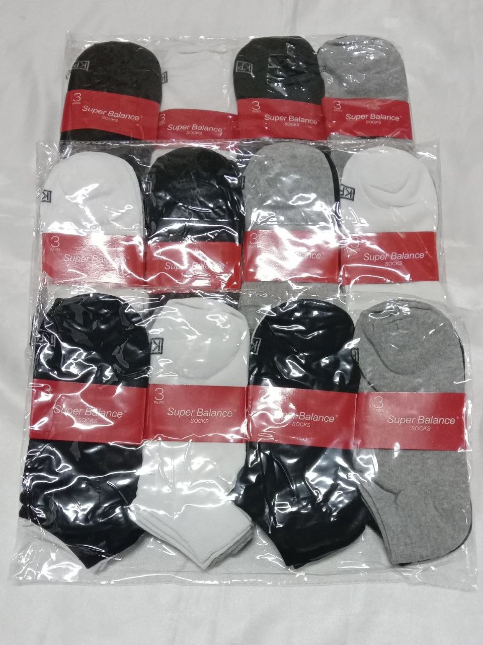 Pack X6 Medias Soquete Unisex Cortas Super Balance Algodon - Imagen 2