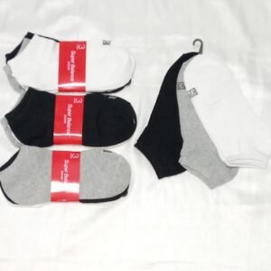Pack X6 Medias Soquete Unisex Cortas Super Balance Algodon