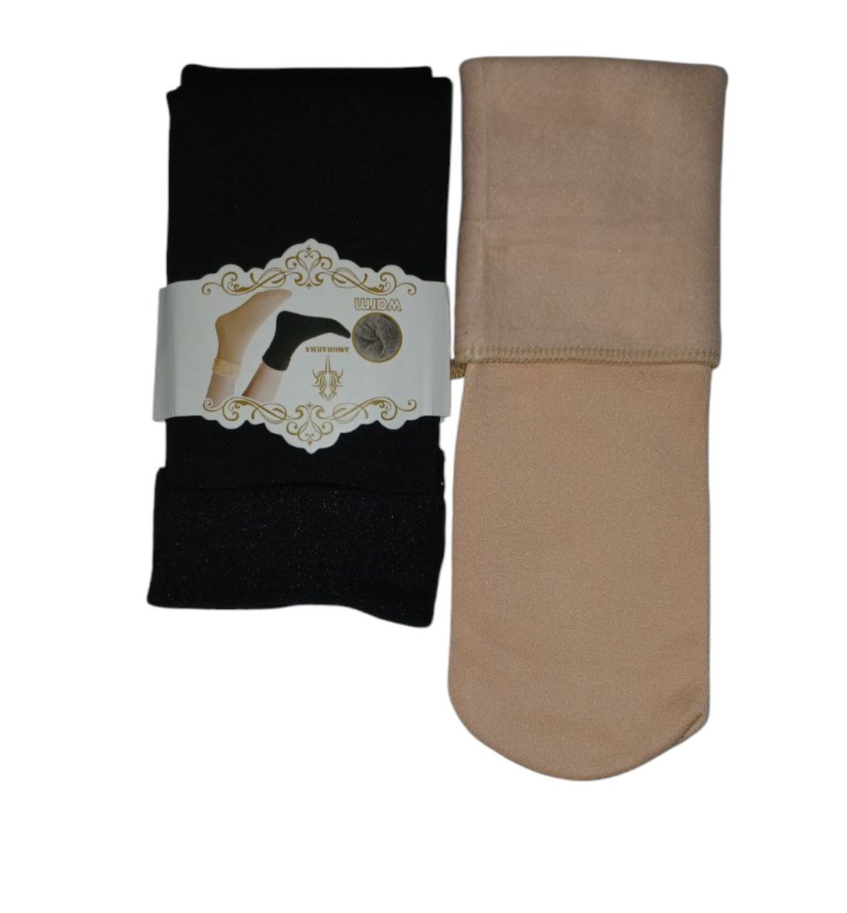 Pack X12 Medias Termicas Piel Fashion Mujer Peluche X Dentro - Imagen 5