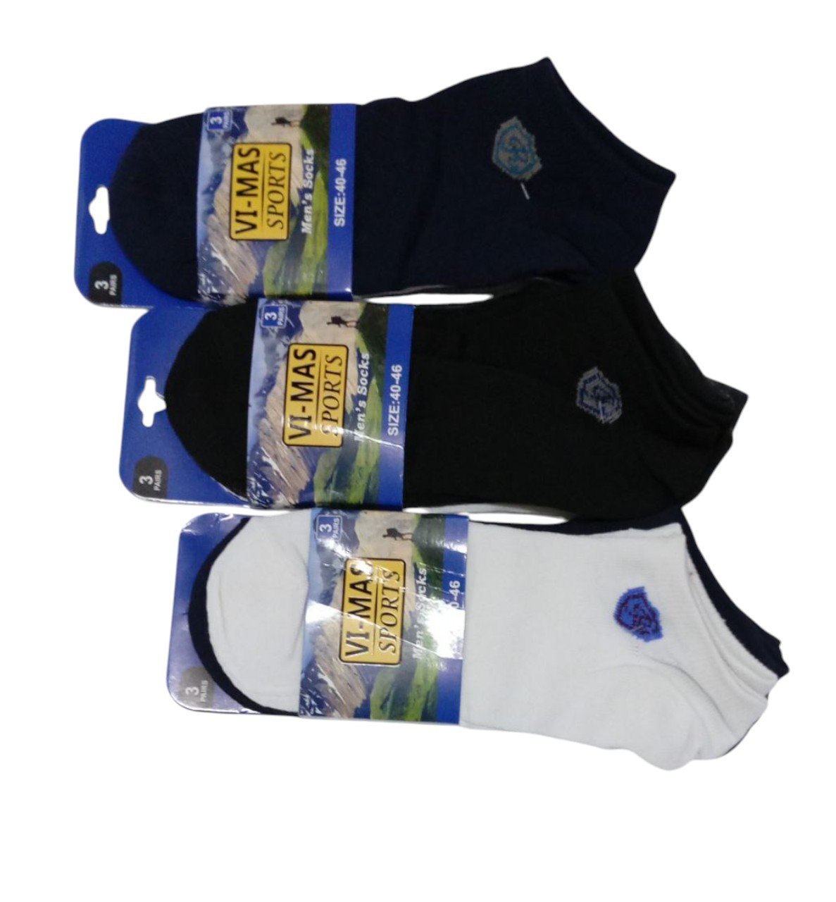 Pack X12 Medias Soquetes Invisibles Vi Mas Hombre X Mayor - Imagen 2