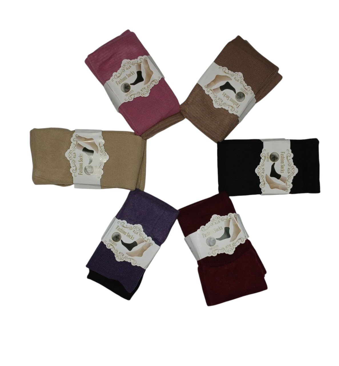 Pack X12 Medias Termicas Piel Fashion Mujer Peluche X Dentro - Imagen 4