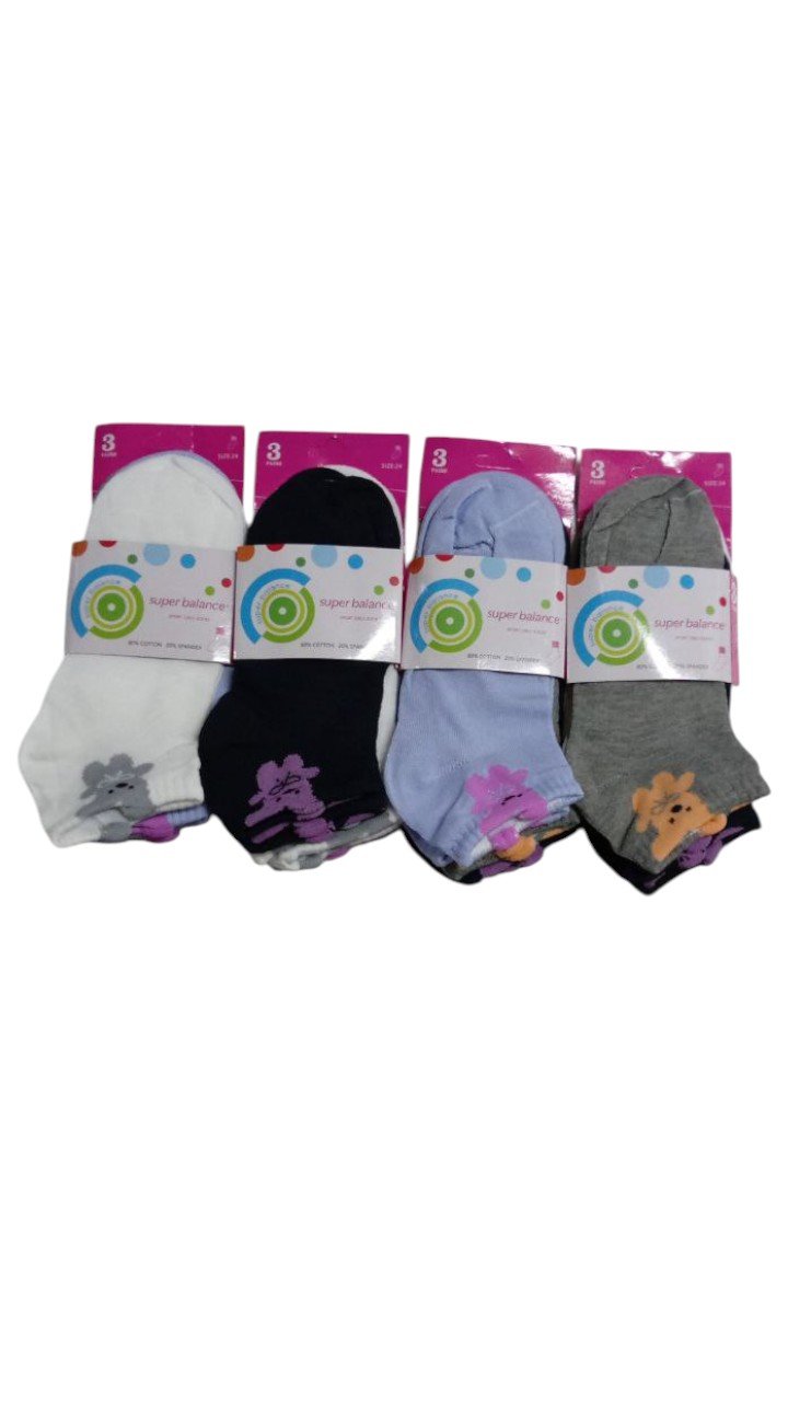 Pack X12 Soquete Dama Medias Invisible Orejitas Algodon - Imagen 2