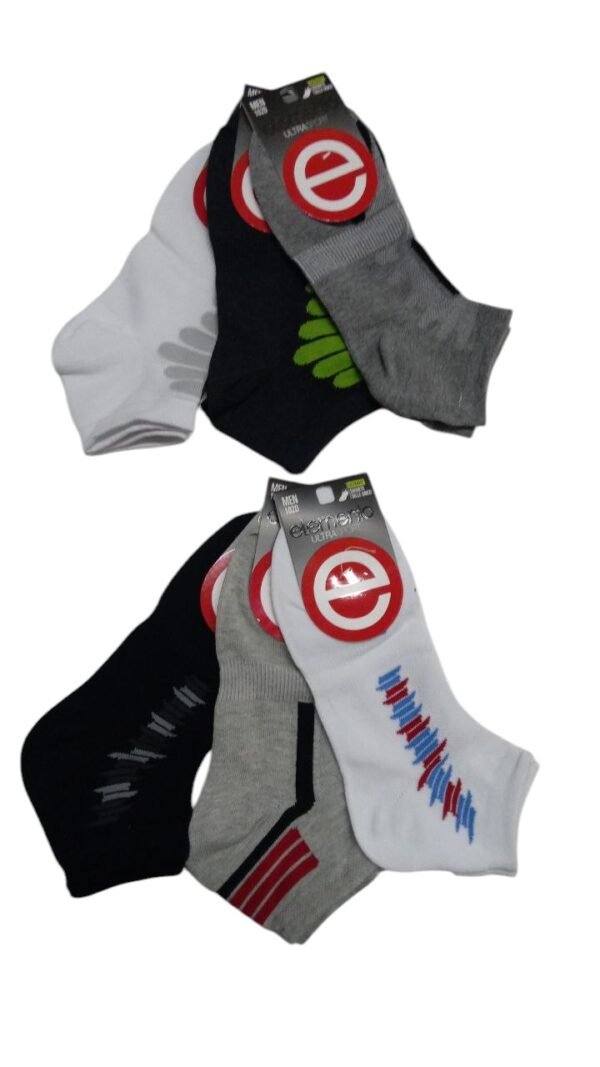 Medias Cortos Soquetes Hombre Pack X6 Elemento Art. 102d - Imagen 2