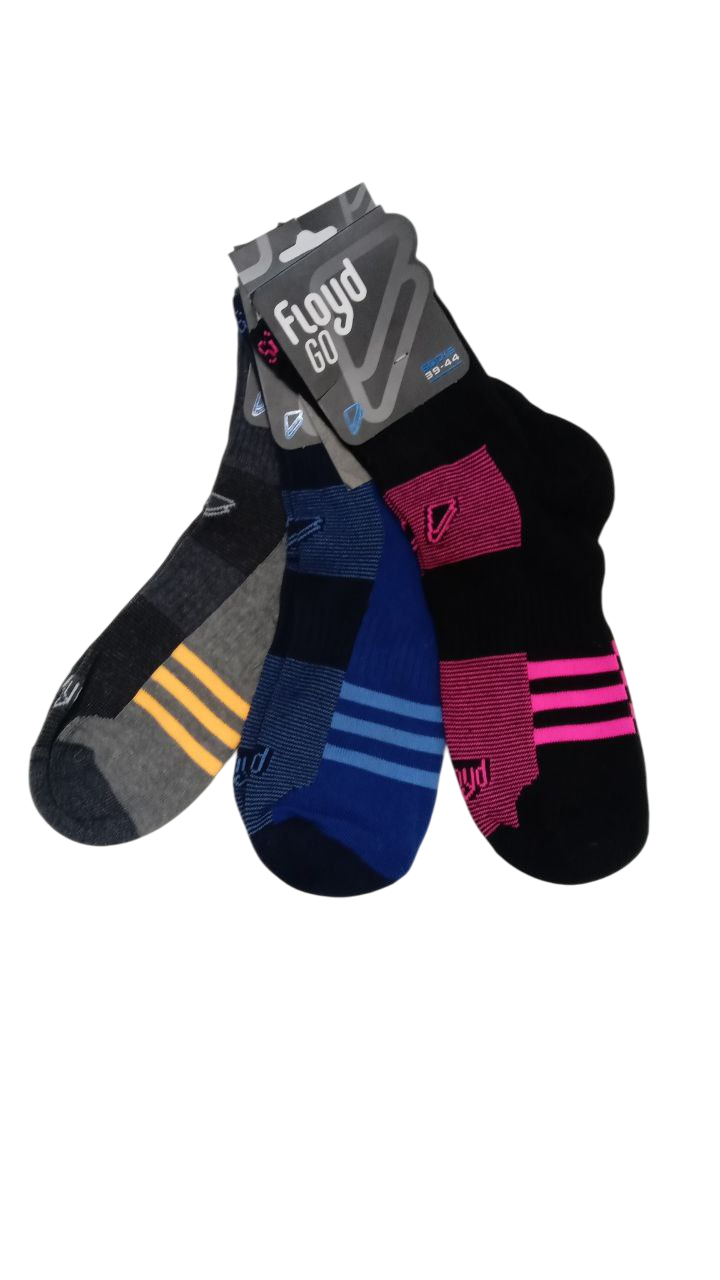 Pack X12 Medias Hombre Media Caña Algodon Floyd Art. Go 470 - Imagen 5