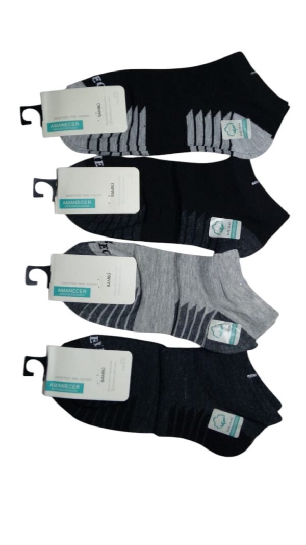 Pack X12 Medias Cortas Soquete Amanecer Hombre Algodón - Imagen 5